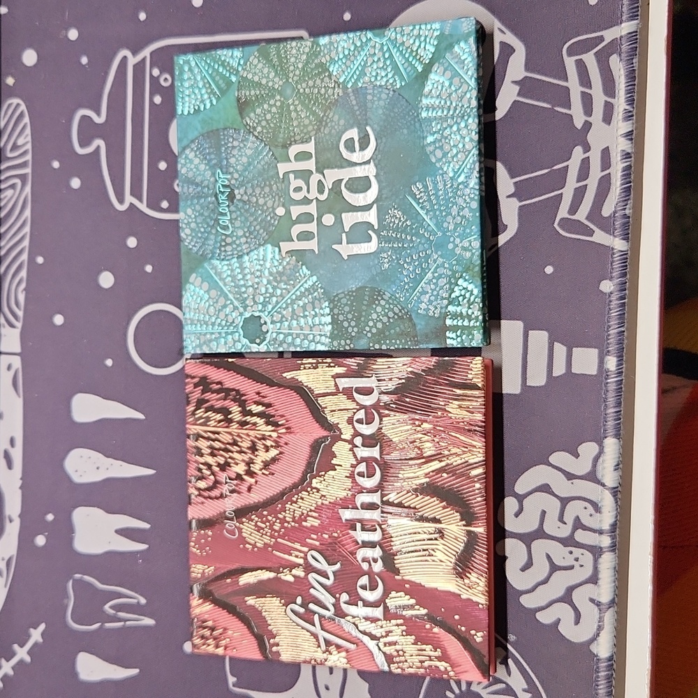 Colourpop Fine Feathered and High Tide Palettes